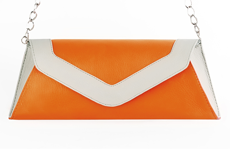 Pochette orange femme best sale